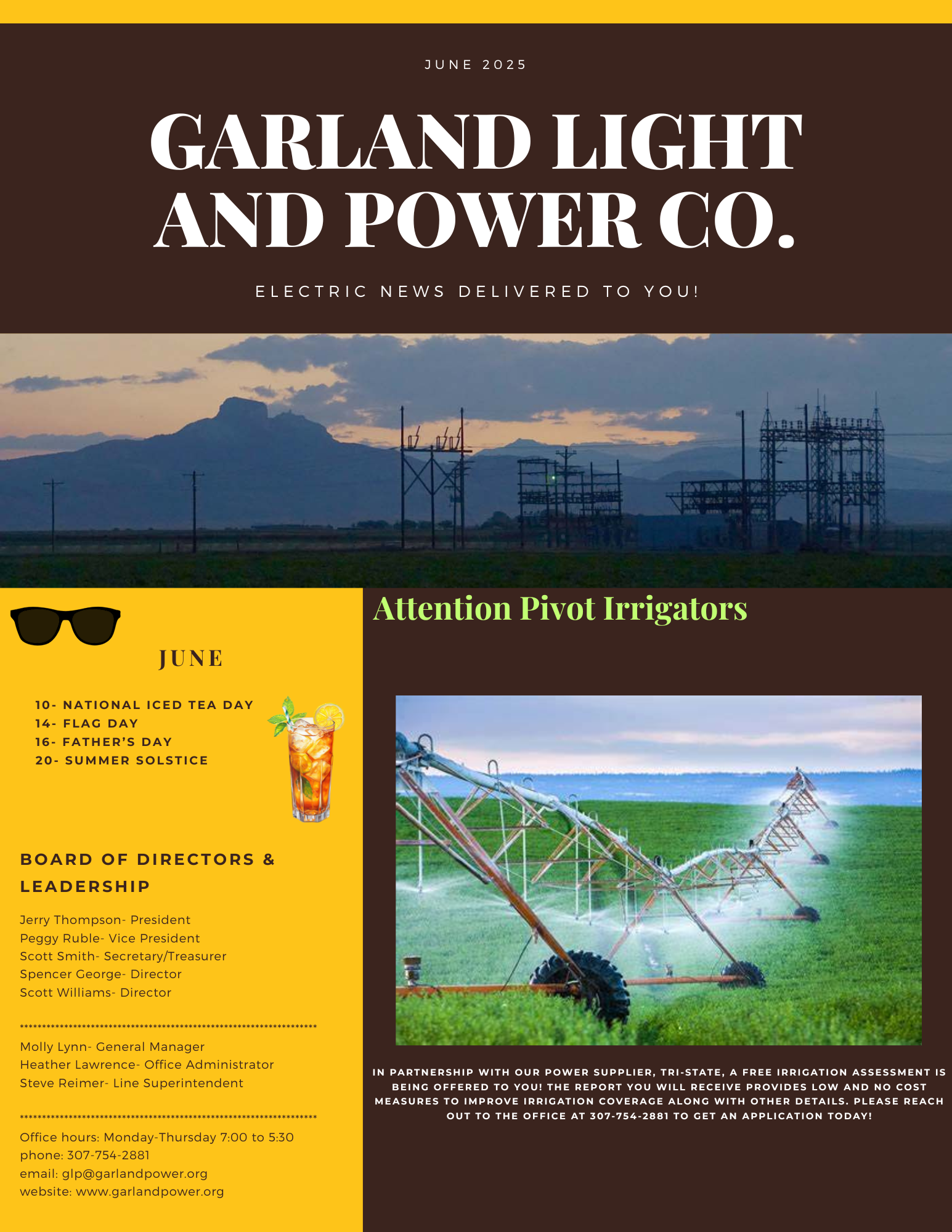 Newsletter Page 1